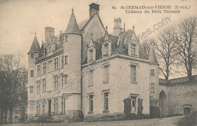 Carte postale ancienne Château du Petit Thouars — Saint-Germain-sur-Vienne (Indre-et-Loire)