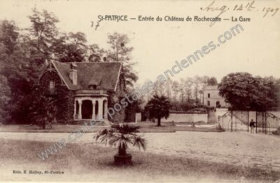 Carte postale ancienne Chateau de la Rochecotte — Saint Patrice (Indre-et-Loire)