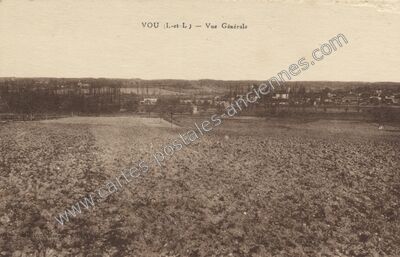 Carte postale ancienne Vue Générale — Vou (Indre-et-Loire)