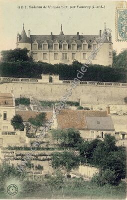 Carte postale ancienne Chateau de Moncontour — Vouvray (Indre-et-Loire)