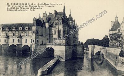 Carte postale ancienne Le Château (mon. hist.) — Chenonceaux (Indre-et-Loire)