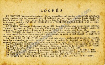 Carte postale ancienne Loches — Loches (Indre-et-Loire)