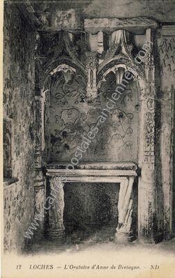 Carte postale ancienne L'Oratoire d'Anne de Bretagne — Loches (Indre-et-Loire)
