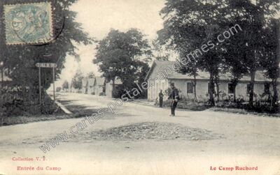 Carte postale ancienne Camp du Ruchard — Avon-les-Roches (Indre-et-Loire)