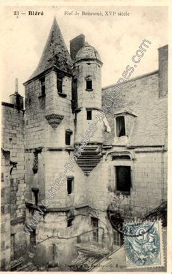 Carte postale ancienne Fief de Boisramé, XVIe siècle — Bléré (Indre-et-Loire)
