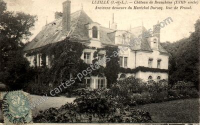 Carte postale ancienne Chateau de Beauchene — Luzillé (Indre-et-Loire)