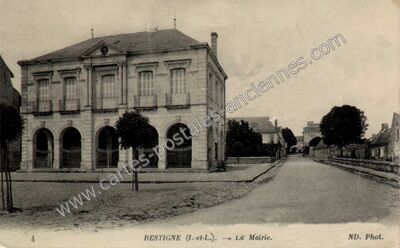 Carte postale ancienne La Mairie — Restigné (Indre-et-Loire)
