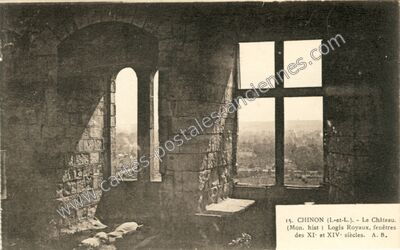 Carte postale ancienne Chateau de Chinon — Chinon (Indre-et-Loire)