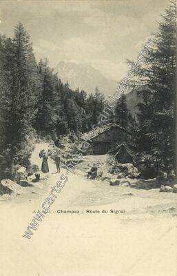 Carte postale ancienne Champex — Non Localisée (Isère)