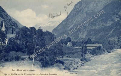 Carte postale ancienne Grandes Rousses — Allemond (Isère)