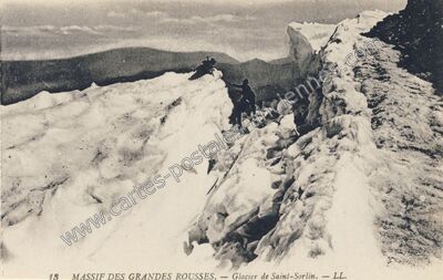Carte postale ancienne Les Grandes Rousses — Allemond (Isère)