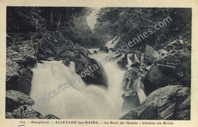 Carte postale ancienne Allevard les Bains — Allevard (Isère)