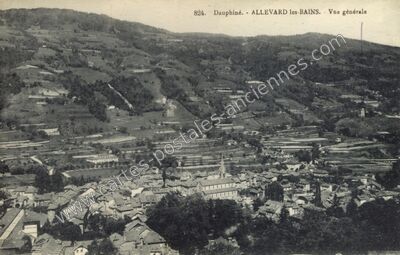 Carte postale ancienne Allevard les Bains — Allevard (Isère)