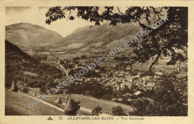 Carte postale ancienne Allevard les Bains — Allevard (Isère)