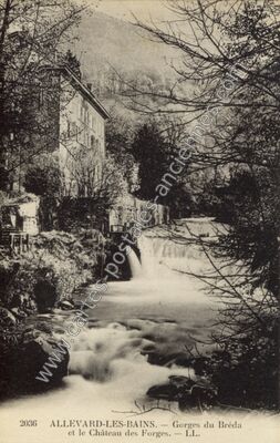 Carte postale ancienne Allevard les Bains — Allevard (Isère)
