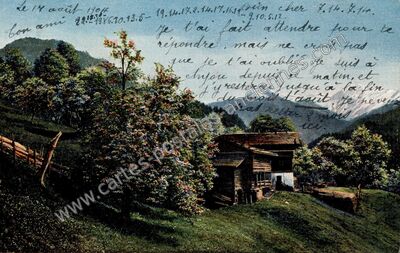 Carte postale ancienne Anjou — Anjou (Isère)