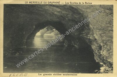 Carte postale ancienne Grottes de la Balme — La Balme-les-Grottes (Isère)