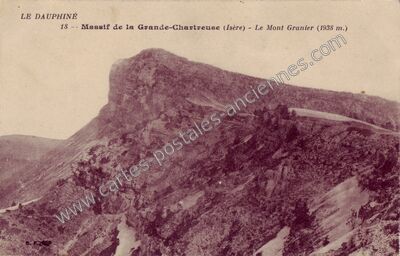 Carte postale ancienne Le Mont Granier — Chapareillan (Isère)