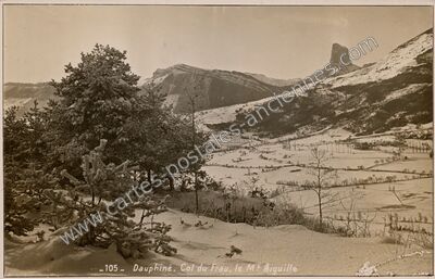 Carte postale ancienne Mont Aiguille — Chichilianne (Isère)
