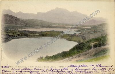 Carte postale ancienne Lac de Laffrey — Cholonge (Isère)
