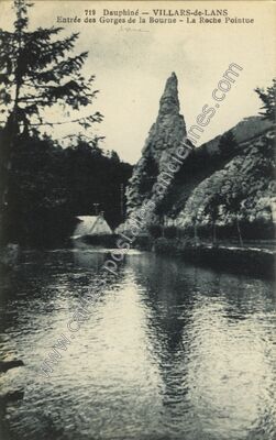 Carte postale ancienne Gorges de la Bourne — Villard-de-Lans (Isère)