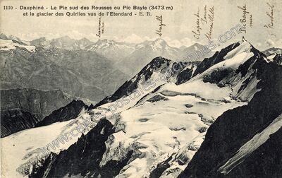 Carte postale ancienne Glacier des Quirlies — Clavans-en-Haut-Oisans (Isère)