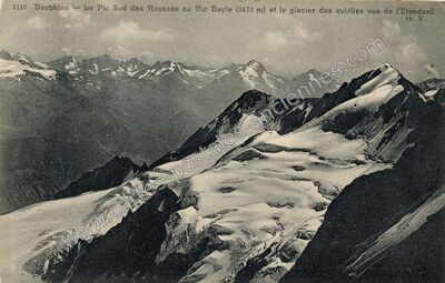 Carte postale ancienne Glacier des Quirlies — Clavans-en-Haut-Oisans (Isère)