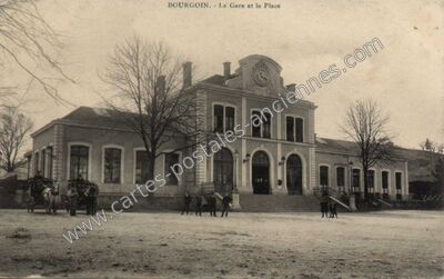 Carte postale ancienne Bourgoin — Bourgoin-Jallieu (Isère)