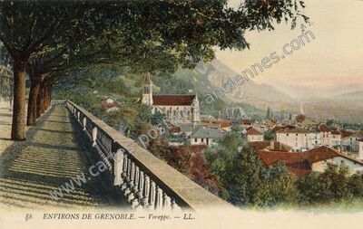 Carte postale ancienne Environs de Grenoble — Voreppe (Isère)
