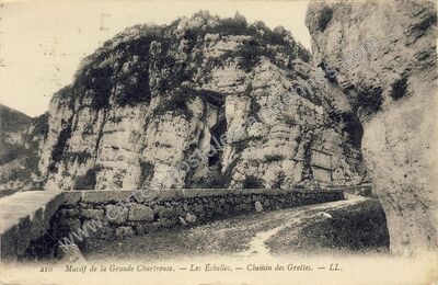 Carte postale ancienne Les Echelles — Miribel-les-Échelles (Isère)