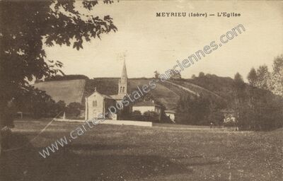 Carte postale ancienne Meyrieu — Meyrieu-les-Étangs (Isère)