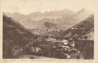 Carte postale ancienne Environs de Monestier-de-Clermont - Saint-Guillaume et la Moucherolle — Monestier-de-Clermont (Isère)