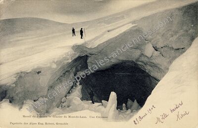 Carte postale ancienne Glacier du Mont de Lans — Mont-de-Lans (Isère)