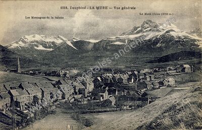 Carte postale ancienne Vue générale — La Mure (Isère)