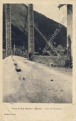 Carte postale ancienne Pont de Ponsonnas — Ponsonnas (Isère)