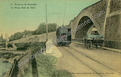 Carte postale ancienne Le Vieux Pont de Claix — Le Pont-de-Claix (Isère)