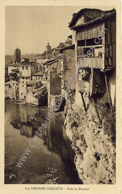 Carte postale ancienne Les Grands Goulets — Pont-en-Royans (Isère)