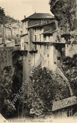 Carte postale ancienne LE DAUPHINÉ — Pont-en-Royans (Isère)