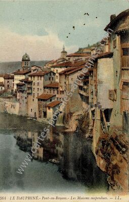 Carte postale ancienne Les Maisons suspendues — Pont-en-Royans (Isère)