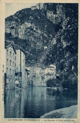 Carte postale ancienne Le Vercors pittoresque — La Bourne — Pont-en-Royans (Isère)