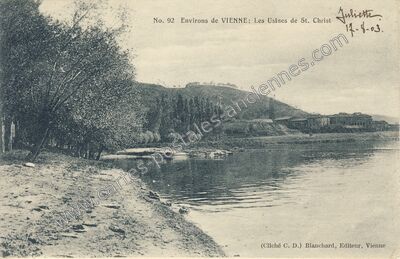 Carte postale ancienne St Christ — Reventin-Vaugris (Isère)