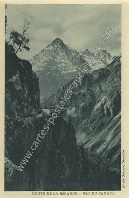 Carte postale ancienne Bec du Canard — Saint-Christophe-en-Oisans (Isère)