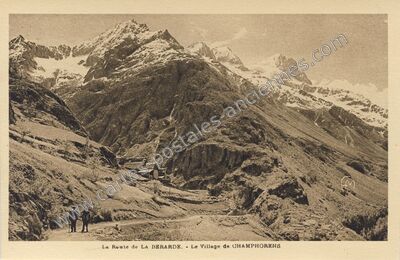 Carte postale ancienne Champhorent — Saint-Christophe-en-Oisans (Isère)