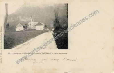 Carte postale ancienne Berland — Saint-Christophe-sur-Guiers (Isère)