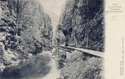 Carte postale ancienne Entree du Desert — Saint-Laurent-du-Pont (Isère)