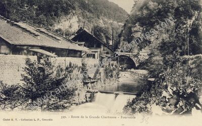 Carte postale ancienne Fourvoirie — Saint-Laurent-du-Pont (Isère)