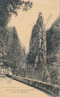 Carte postale ancienne Pic de l'Oeillette — Saint-Laurent-du-Pont (Isère)