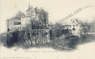 Carte postale ancienne Chateau d'Uriage les Bains — Saint-Martin-d'Uriage (Isère)