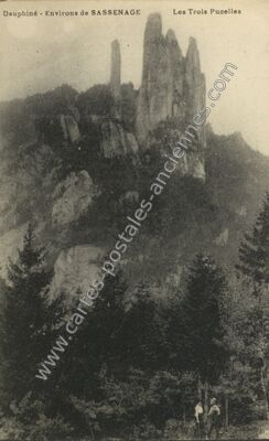 Carte postale ancienne Les Trois Pucelles — Saint-Nizier-du-Moucherotte (Isère)