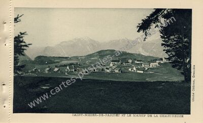 Carte postale ancienne St Nizier de Pariset — Saint-Nizier-du-Moucherotte (Isère)
